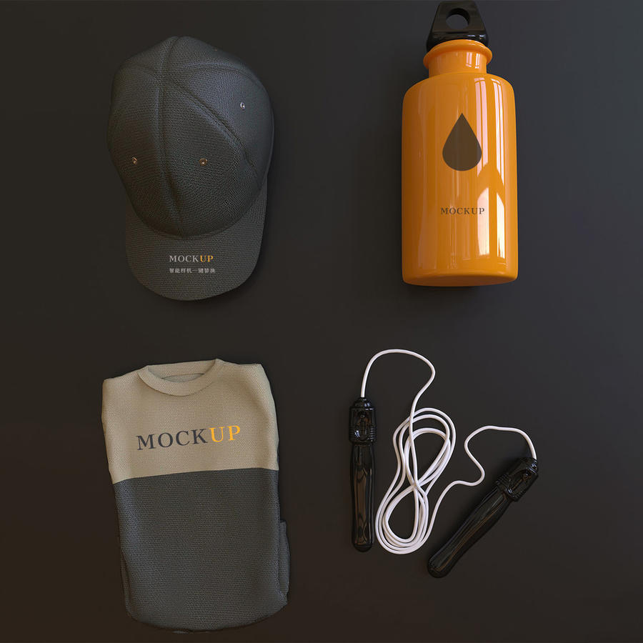 运动服装平铺样机设计