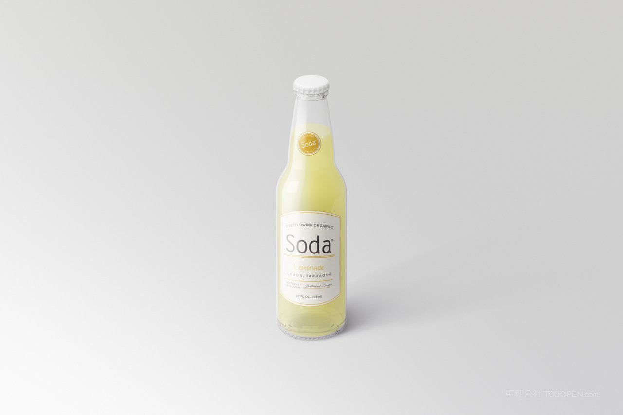 【2117期】饮料啤酒透明玻璃瓶样机 (4)