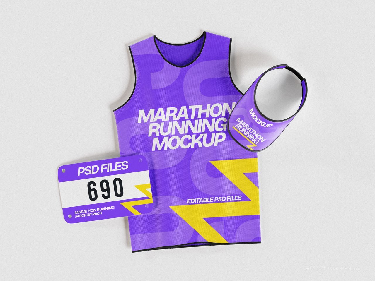 马拉松跑步套装样机