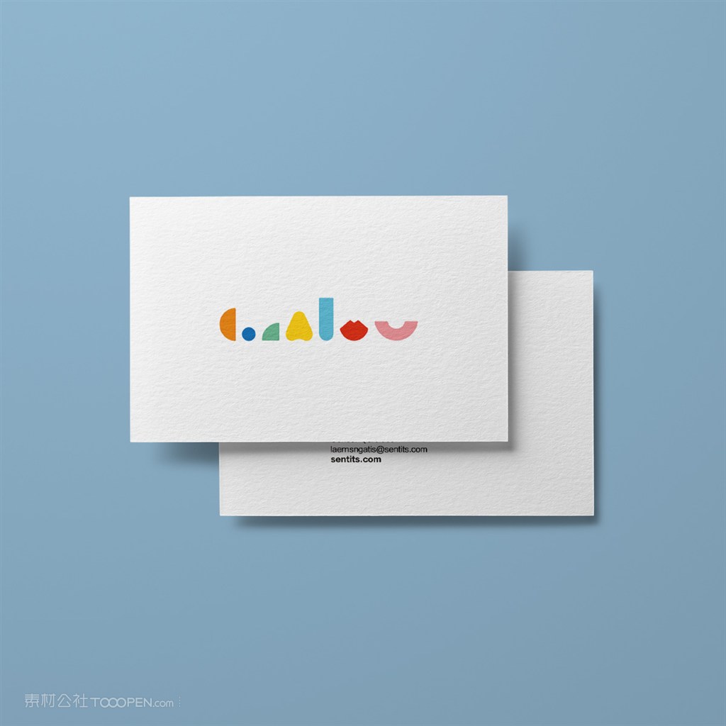 婴幼儿品牌vi名片样机