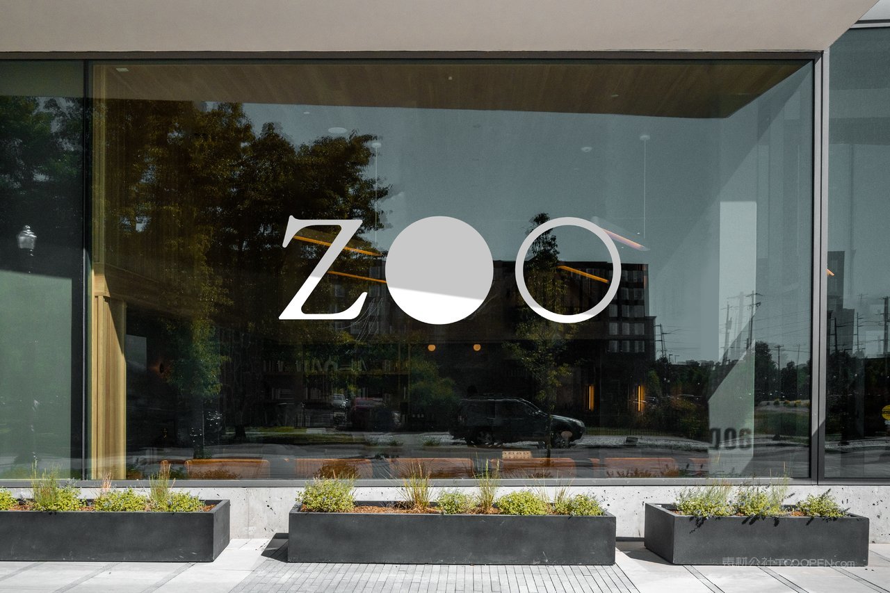 【2121期】户外超大橱窗玻璃窗户贴花展示样机