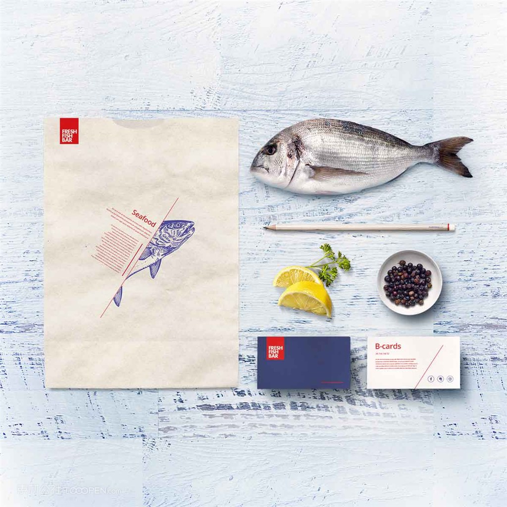 日式料理店vi样机模板