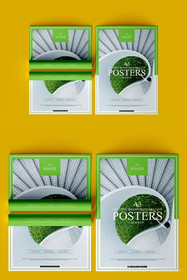 A3品牌海报样机