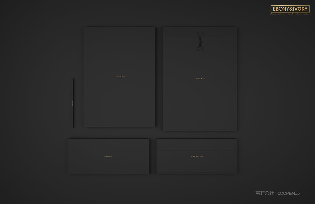 黑色质感企业vi样机贴图 (9)