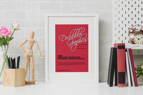 站立海报样机