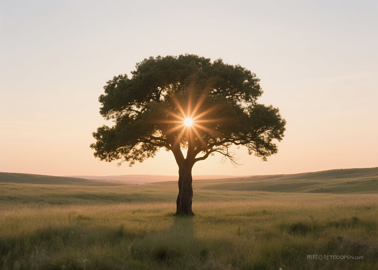 唯美景观天空日落落日云彩风景自然云层
