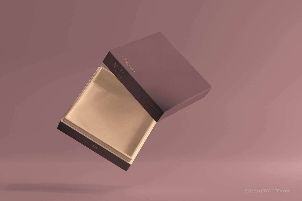 天地盖正方形盒子展示礼物包装样 (2)