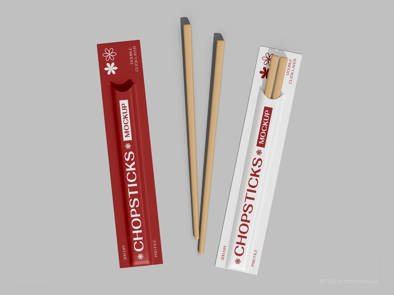 筷子标识包装样机