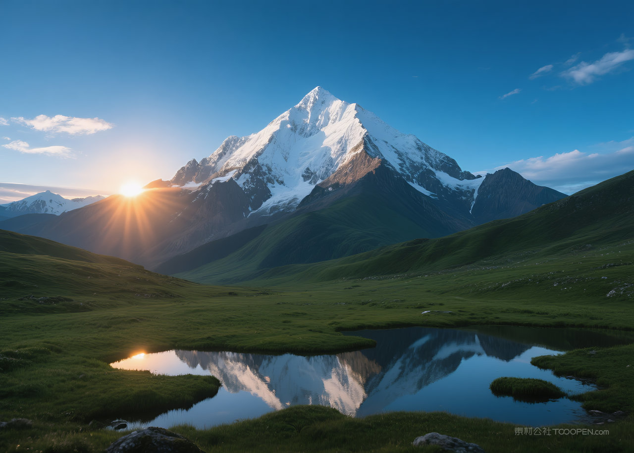 天空唯美日出云彩云层风景自然