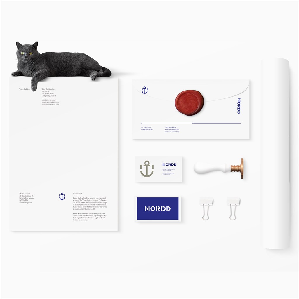 高端餐饮食品vi样机模板