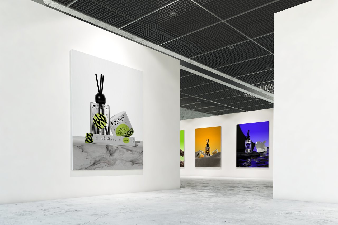 时尚文创展览艺术节音乐节展会活动品牌vi提案展示ps样机 (20)