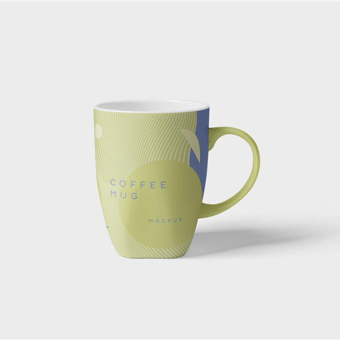 逼真质感咖啡杯样机