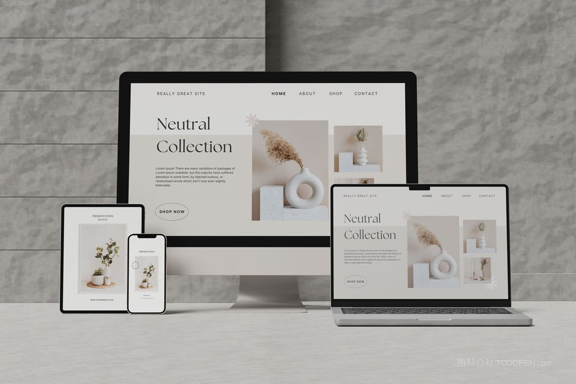 电脑平板场景样机