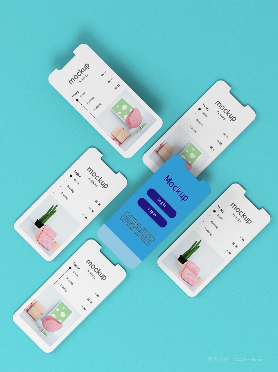 科技蓝手机屏app界面ui样机 (3)