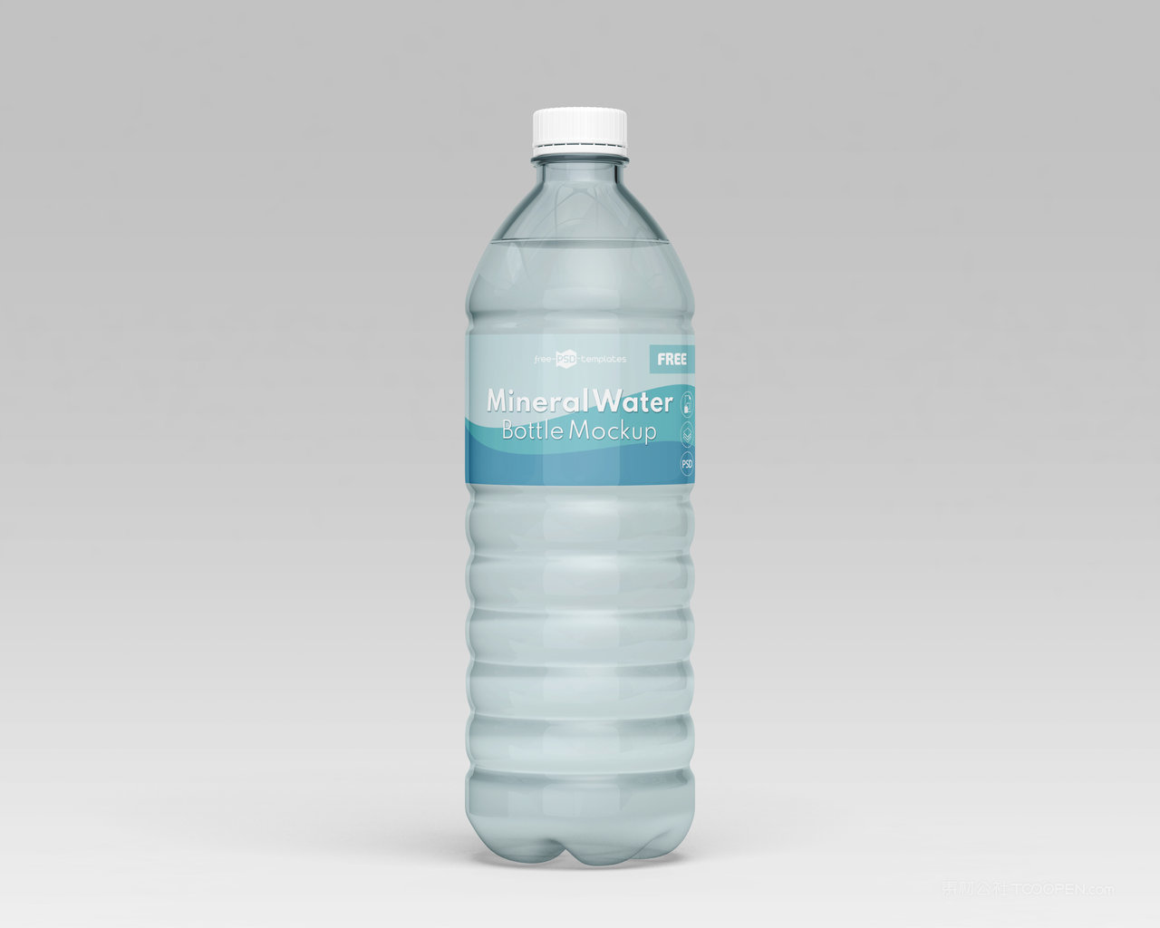 矿泉水包装样机psd素材水瓶瓶子psd分层设计素材