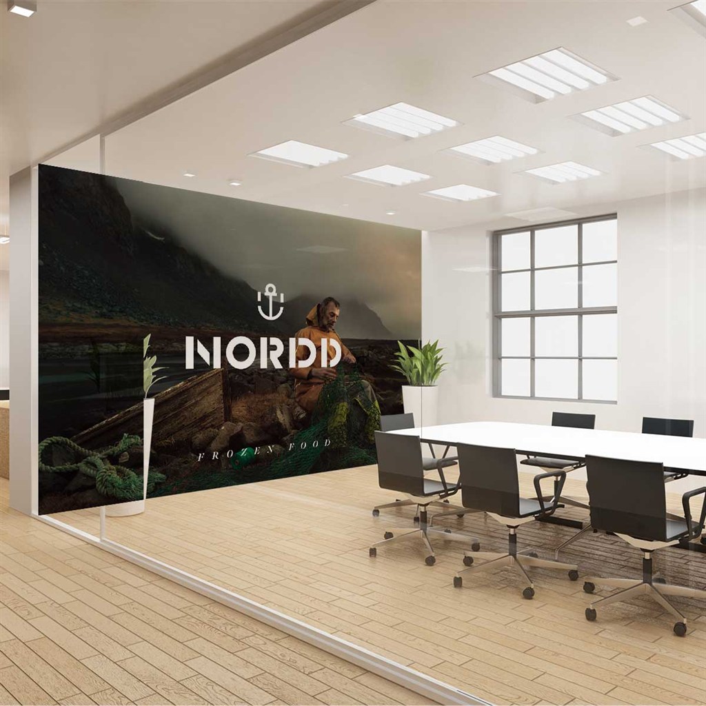 高端餐饮食品vi展板样机模板