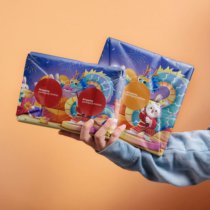 2023兔年新年礼盒礼物包装品牌样机 (1)