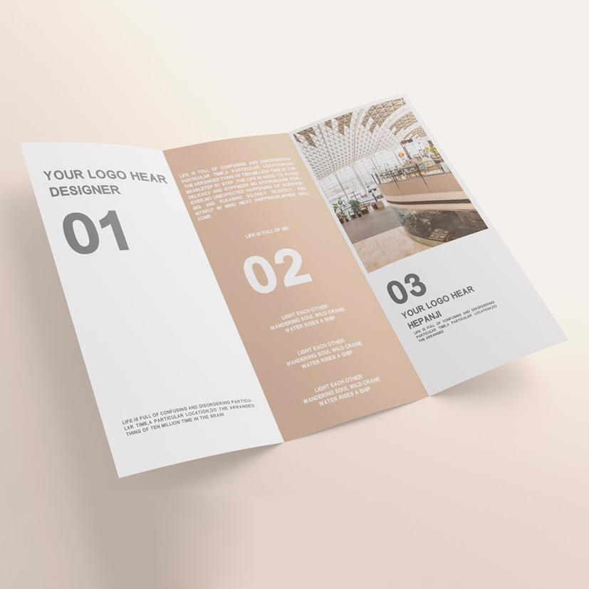 三折页宣传单样机