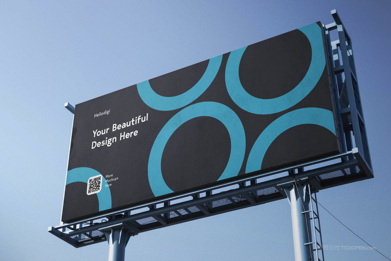 户外大型广告牌样机