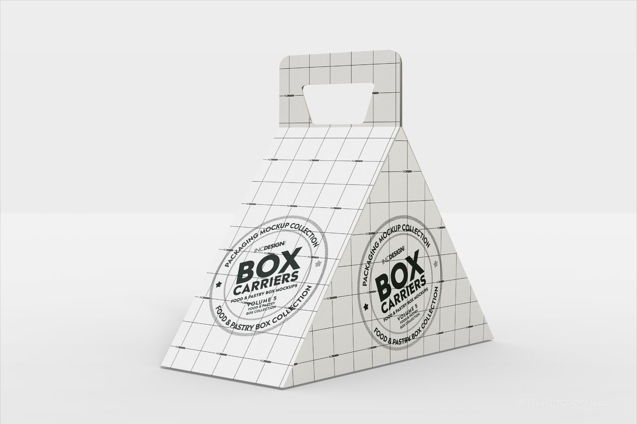 烘焙蛋糕面包店品牌食品纸质包装贴图样机 (7)