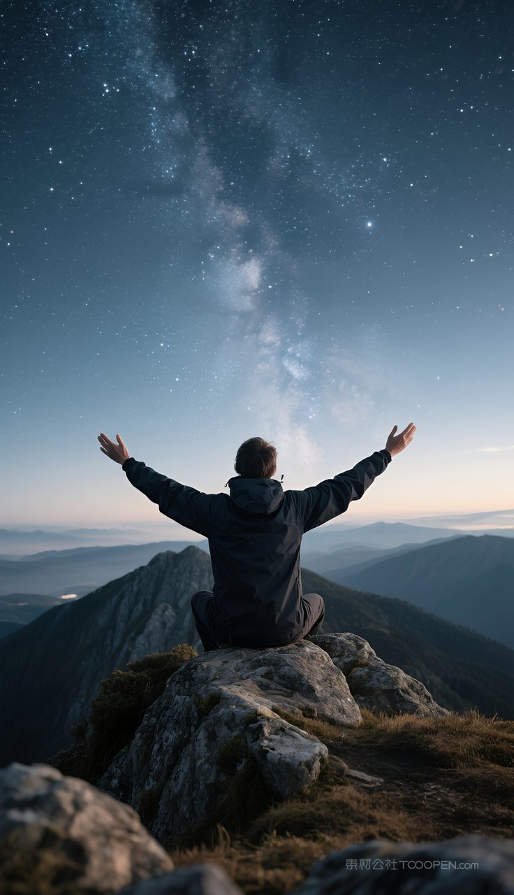 风景夜晚夜空景色星空自然天空