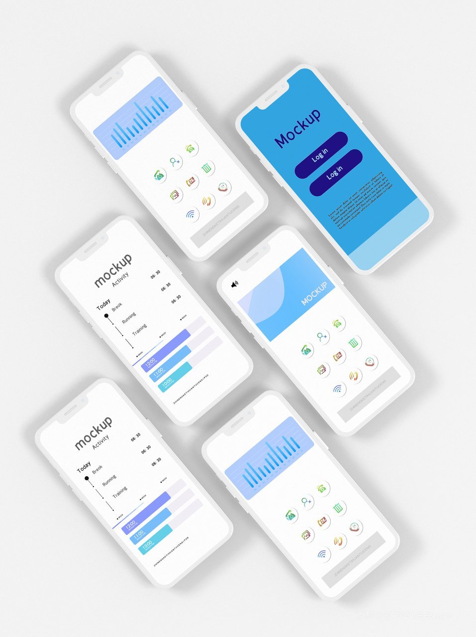 科技蓝手机屏app界面ui样机 (10)
