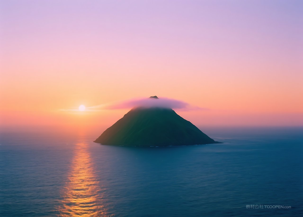 自然景观山水风景唯美河流高清山峰天空