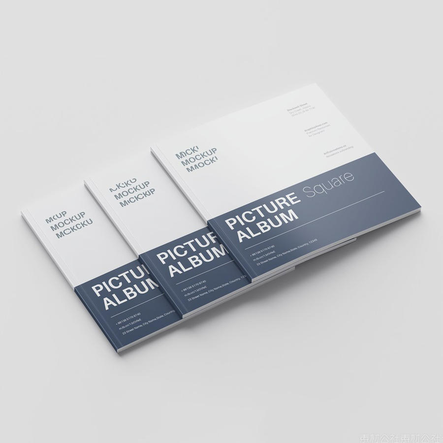 方形画册杂志书籍样机