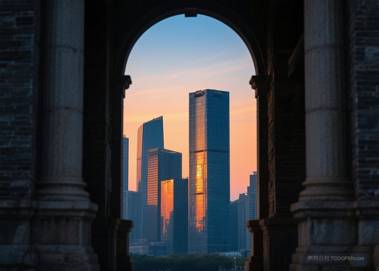 唯美落日景观云彩云层风景天空自然日落