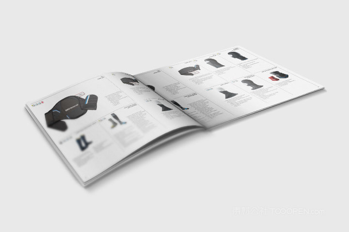 杂志宣传册竖版胶装画册样机 (3)