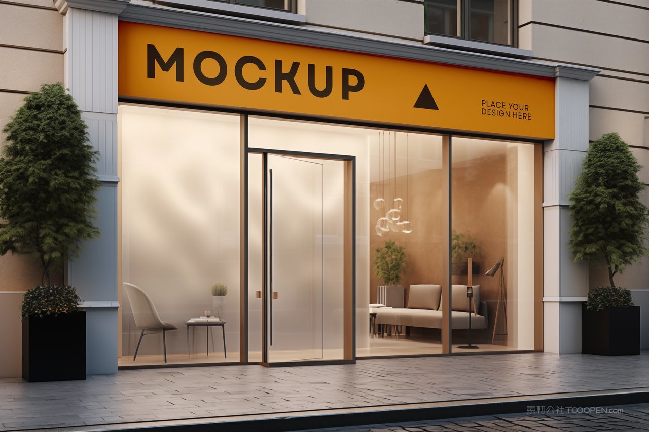 门头店铺店招样机5