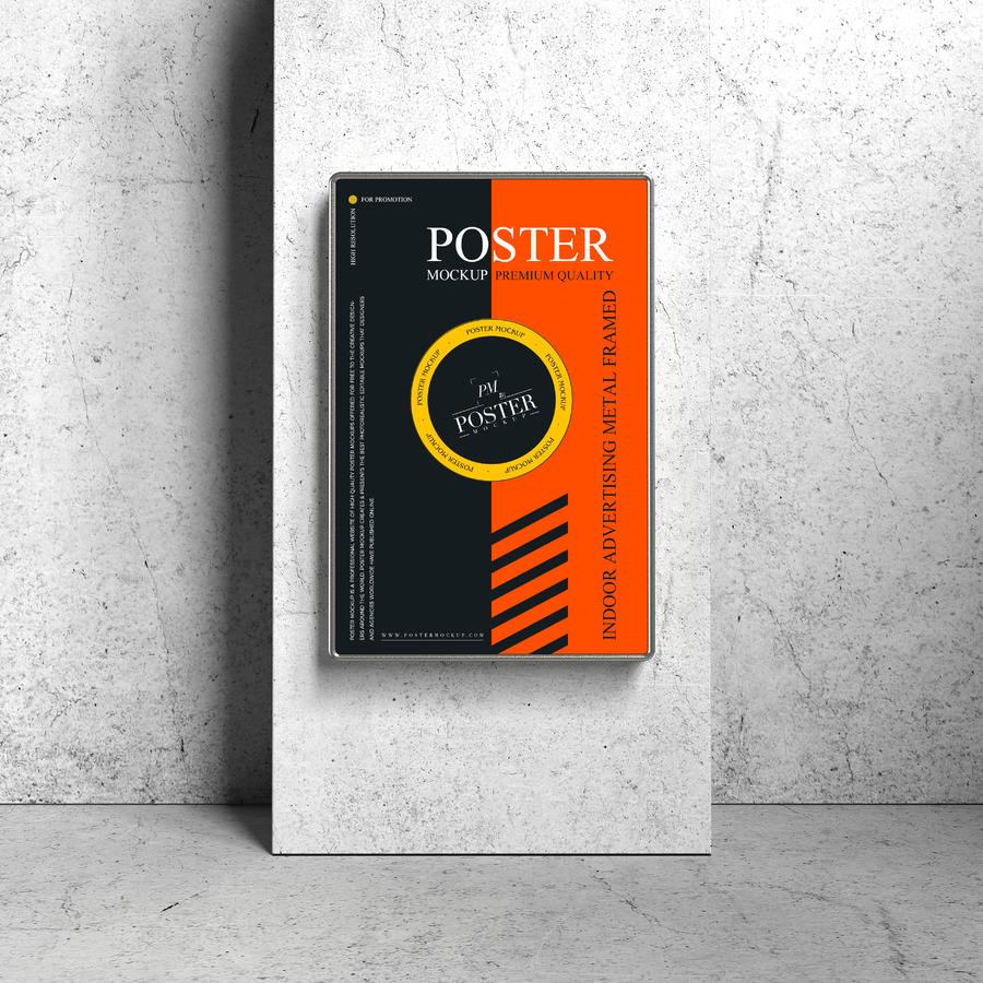 金属框架海报样机