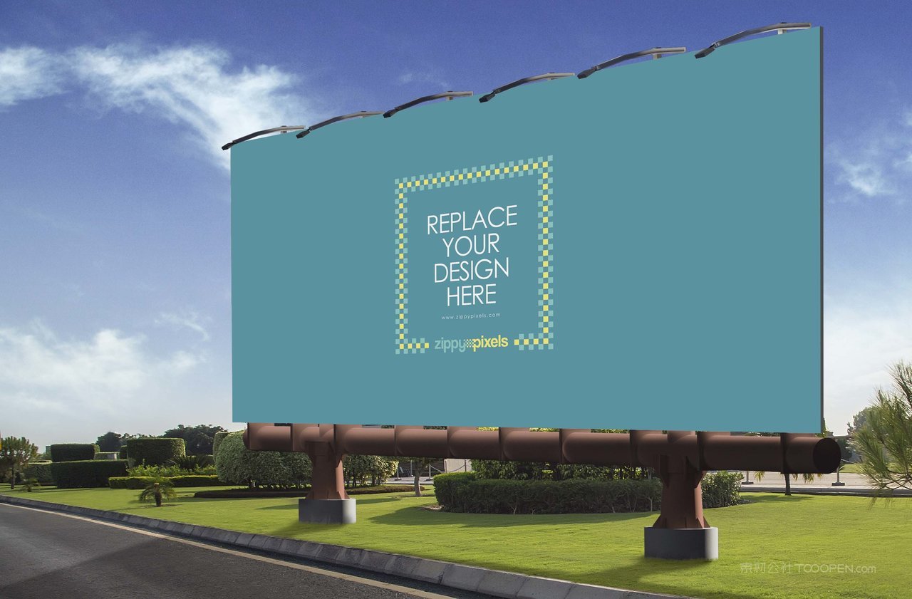 户外广告牌样机