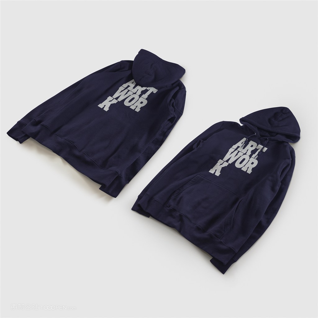 卫衣套头衫服装真反面样机