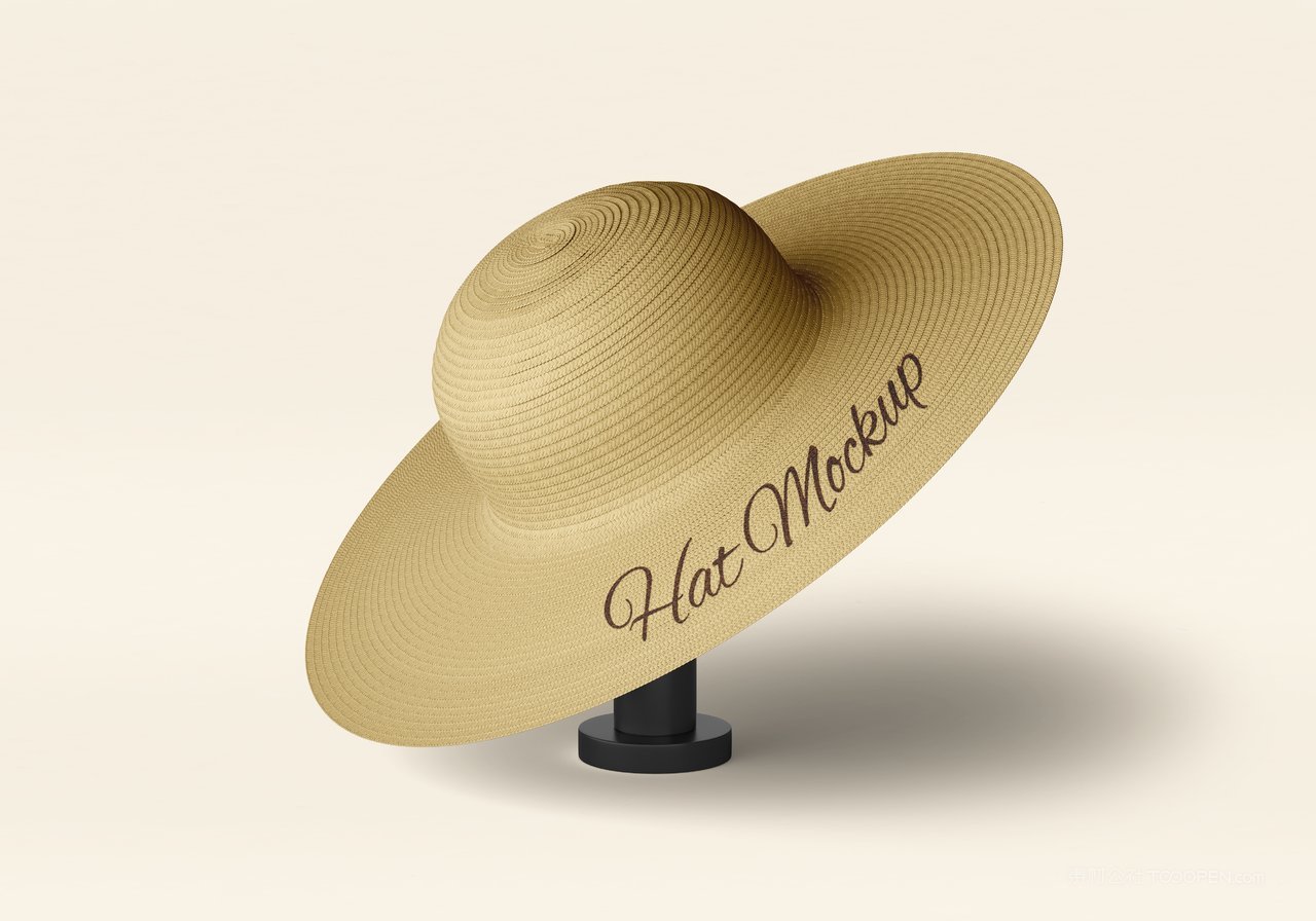草帽帽子样机