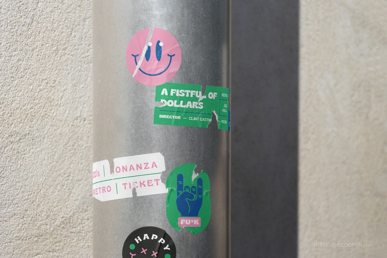 做旧异形不干胶场景样机 (8)