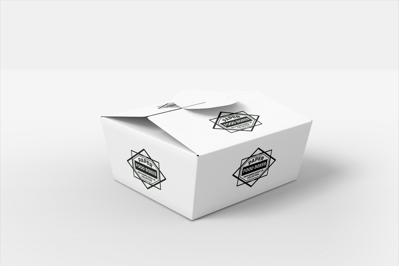 烘焙蛋糕面包店食品纸质包装贴图样机 (18)