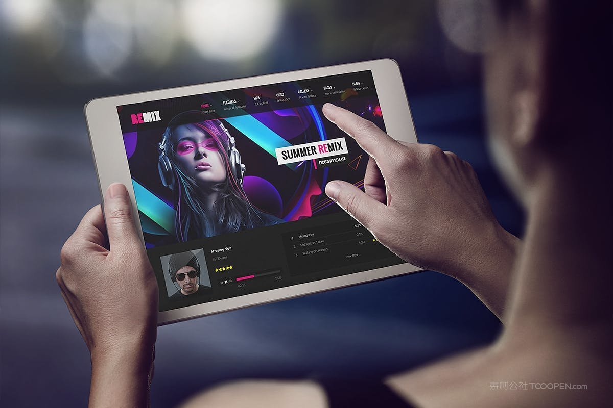 手持ipad屏幕样机