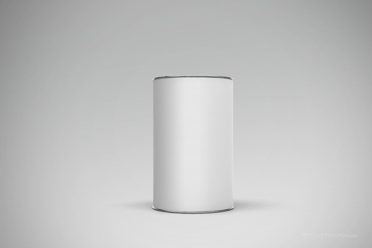 白色咖啡茶叶罐产品包装样机 (1)