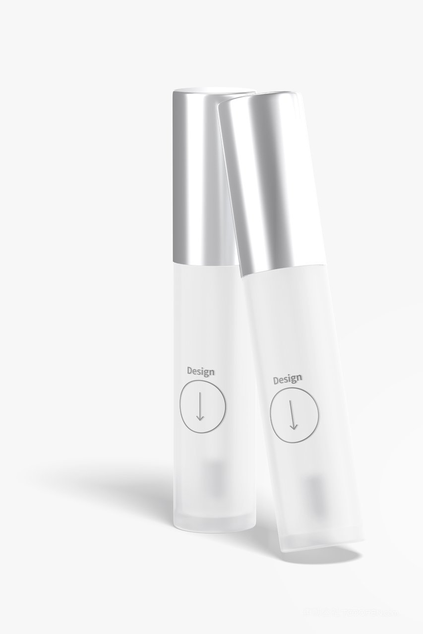 【2136期】高端大气精美妆彩妆口红唇彩唇蜜唇釉多角度包装设计样机 (3)