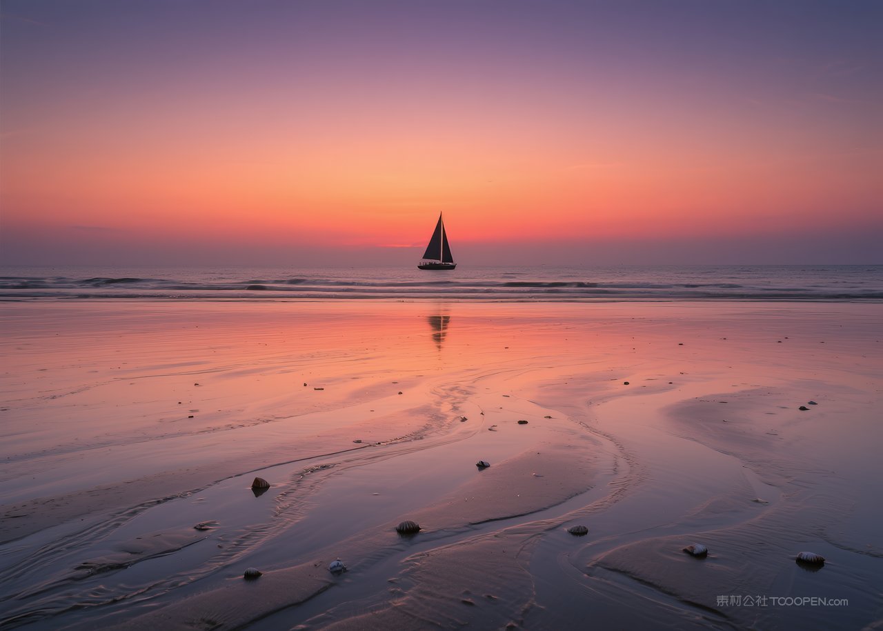海滩唯美海景海边海岛大海风景自然