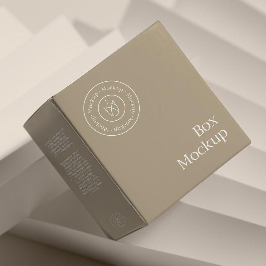 米色文艺光影精品纸盒纸箱样机 (9)