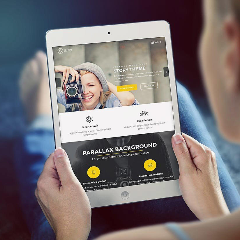 手持ipad屏幕样机