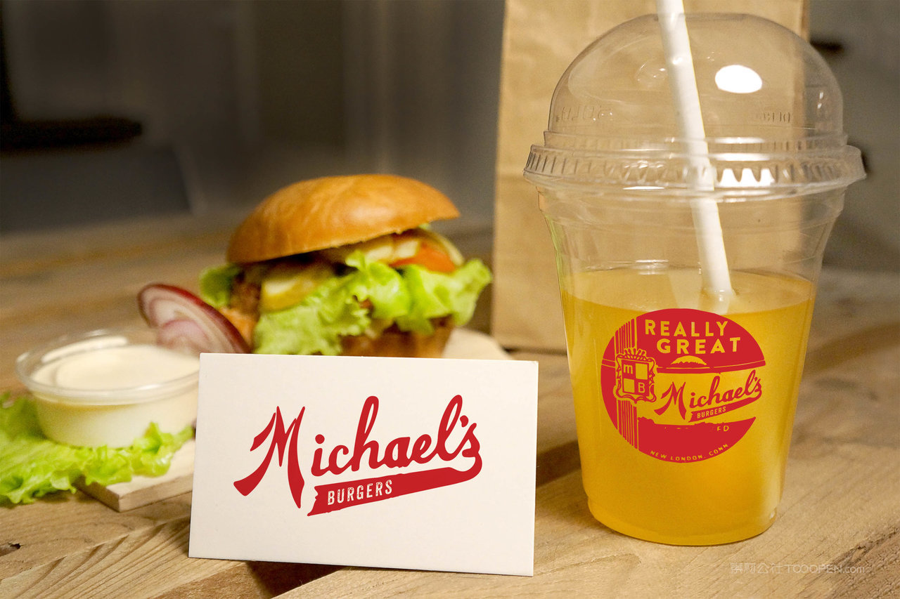 餐厅外卖汉堡样机