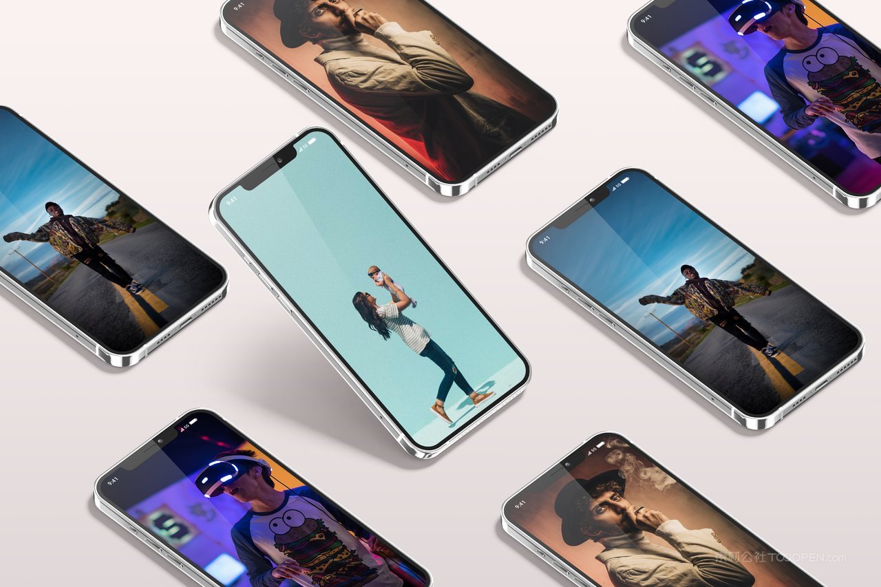 iphone13pro手机光影场景样机 (10)