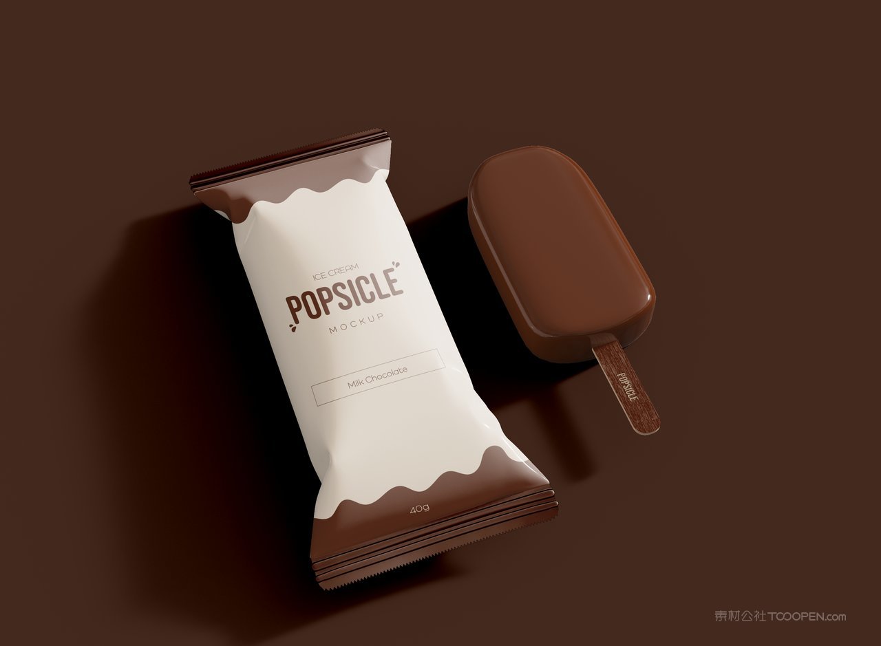 巧克力冰淇淋食品样机 (2)