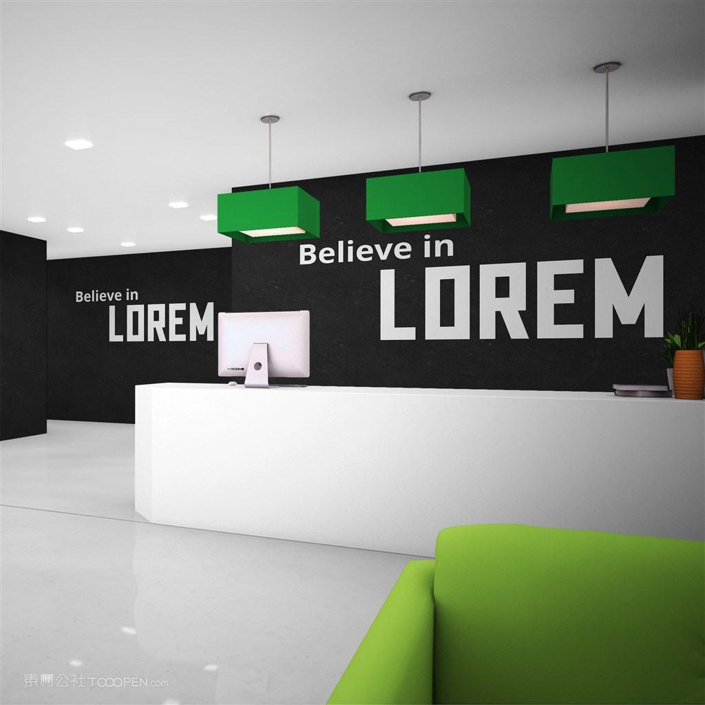 企业文化墙样机