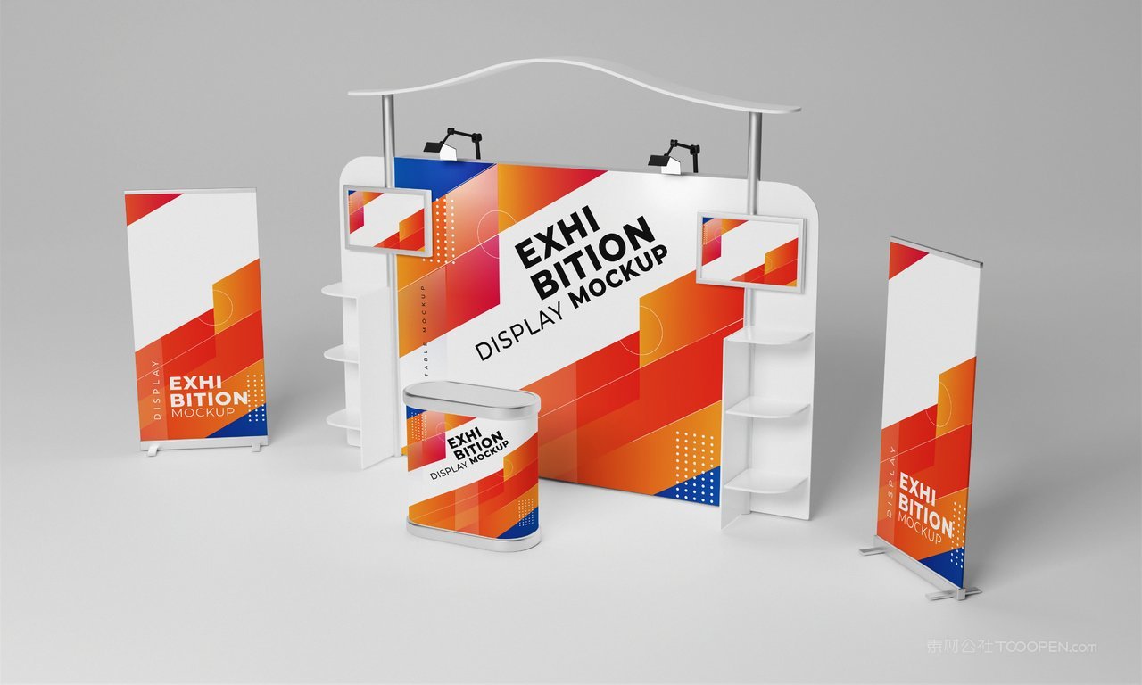 【2037期】3du立体展会展台设计样机 (17)