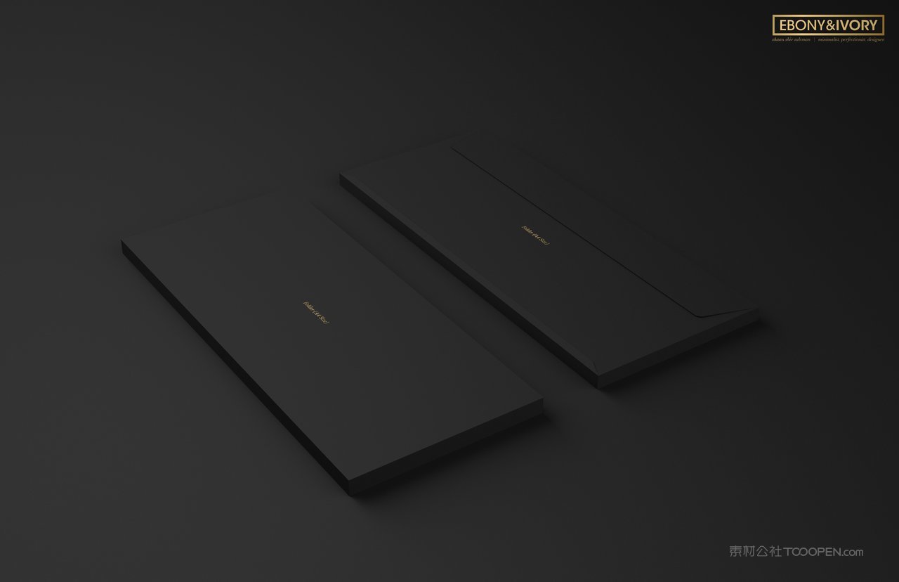 黑色质感企业vi样机贴图 (5)