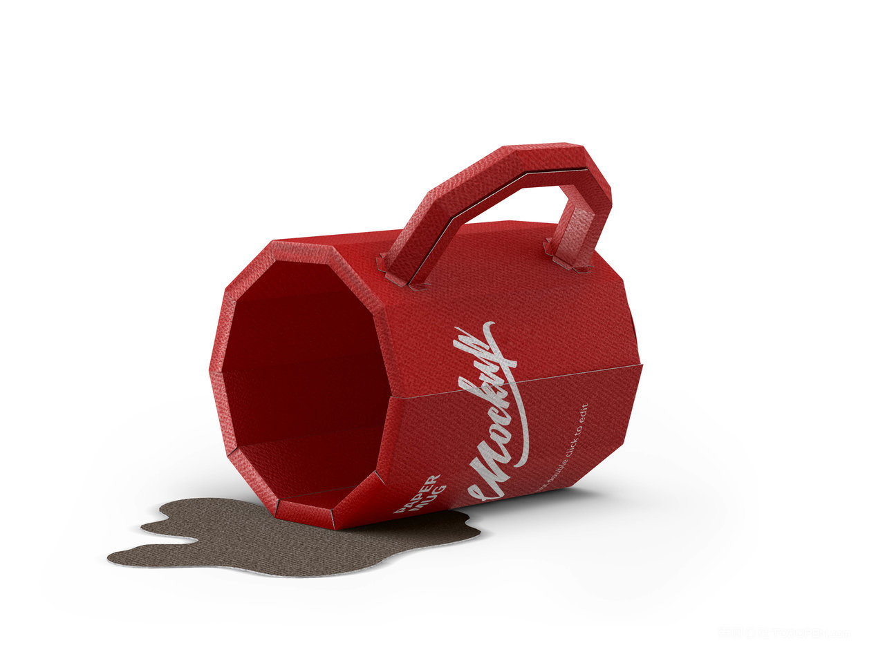 不规则水杯样机